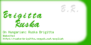 brigitta ruska business card